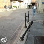 Colonnotti pericolosi in via Alberoni a Piacenza