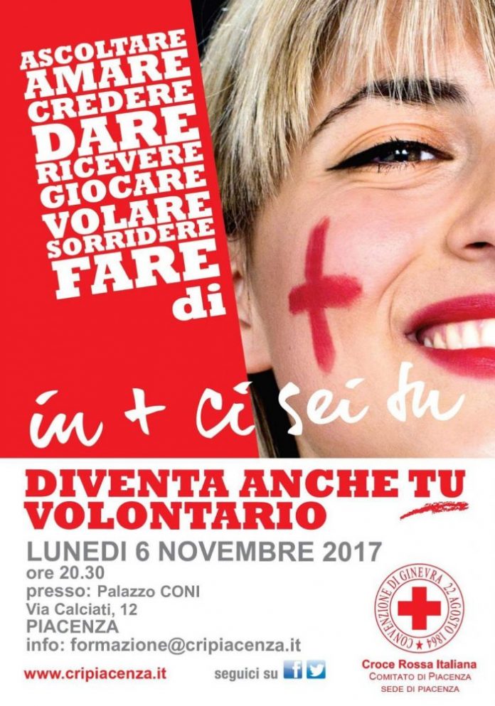La Croce Rossa di Piacenza cerca nuovi volontari