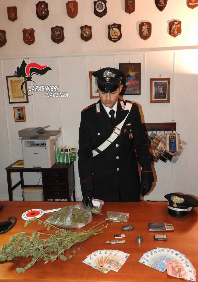 Carabinieri Piacenza levante arresto per droga