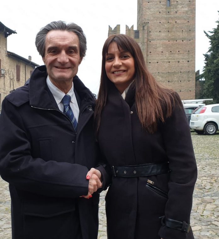 Valentina Stragliati e Attilio Fontana