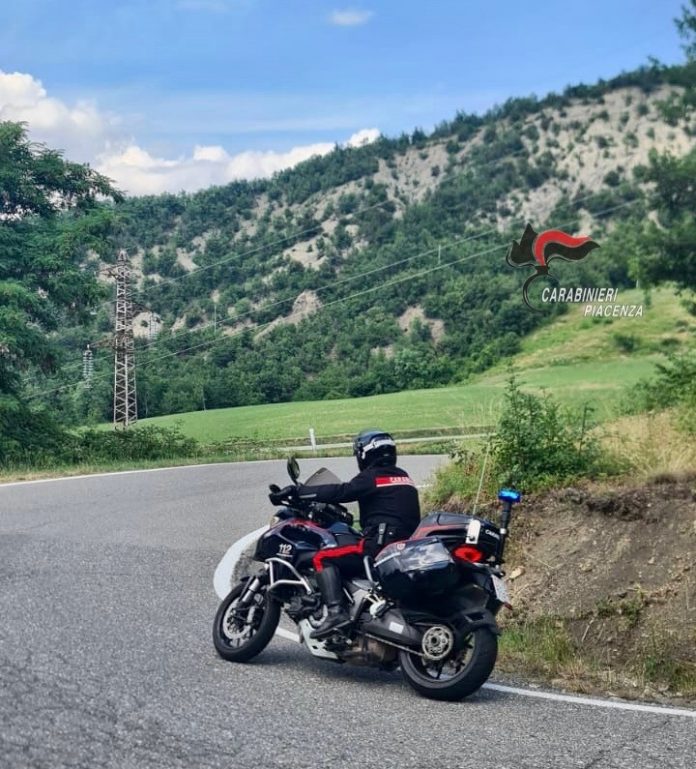 Carabinieri motociclisti Statale 45